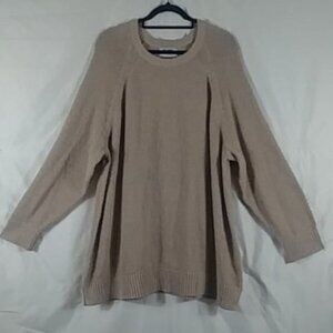 Old Navy Sweater Men's Tan Long Sleeve Crewneck Pullover Size XXL